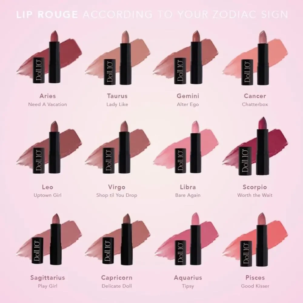 Doll 10 NWOB Hydrating Long Lasting Enticing Lip Rouge Mauve Lipstick